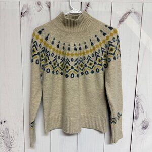 KÜHL Women’s Alpina Sweater Large Beige Wool Blend EUC